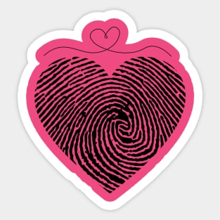 Heartprint Sticker